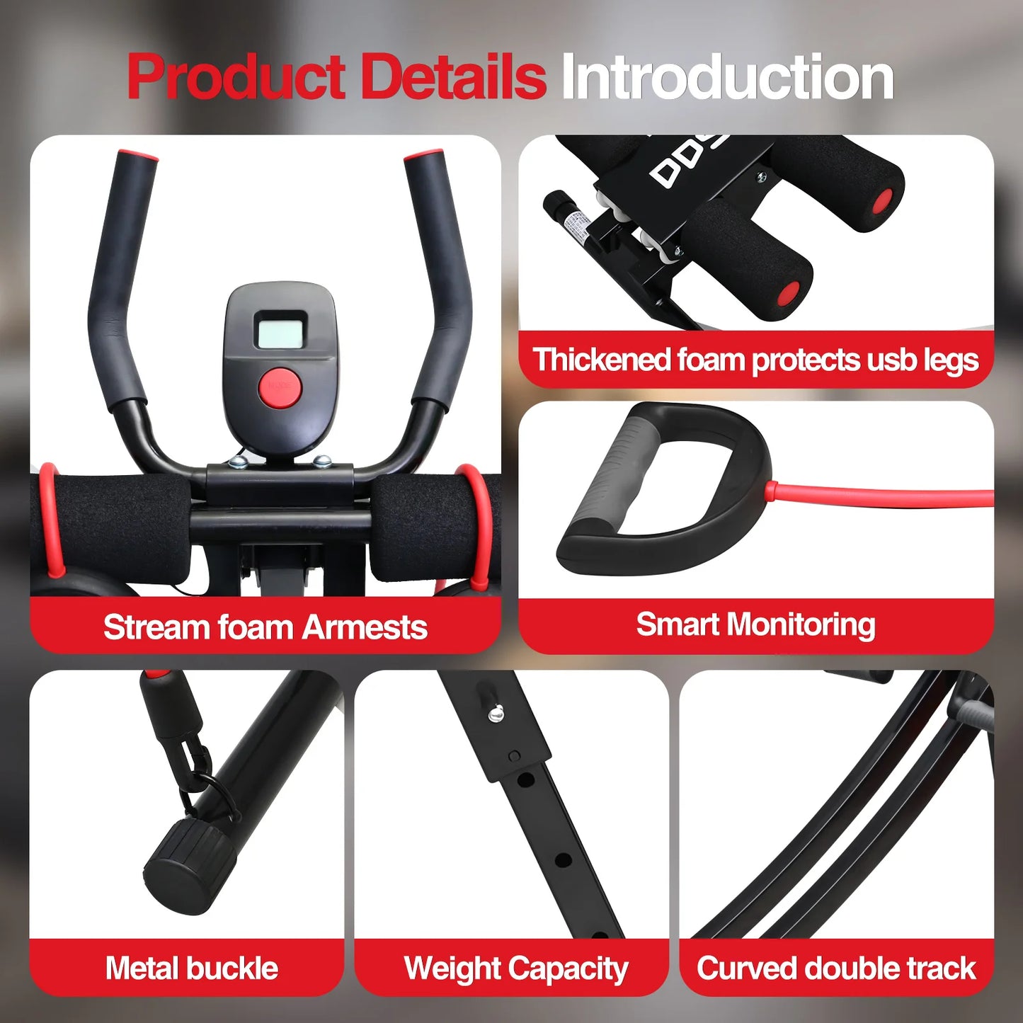 Ab Workout Equipment for Home Gym, Core & Abdominal Trainer Fitness Equipment