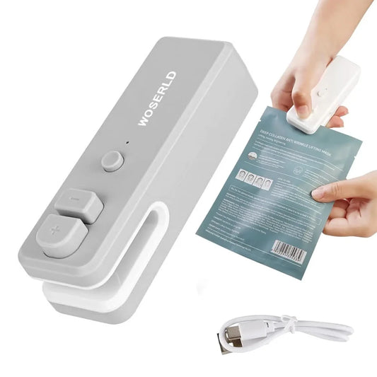 2-in-1 Mini USB Rechargeable Portable Heat Sealer