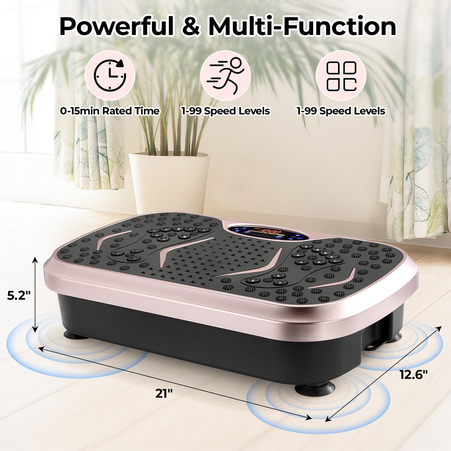 Fitness Vibration Board for Home, Full Body Exercise Machine