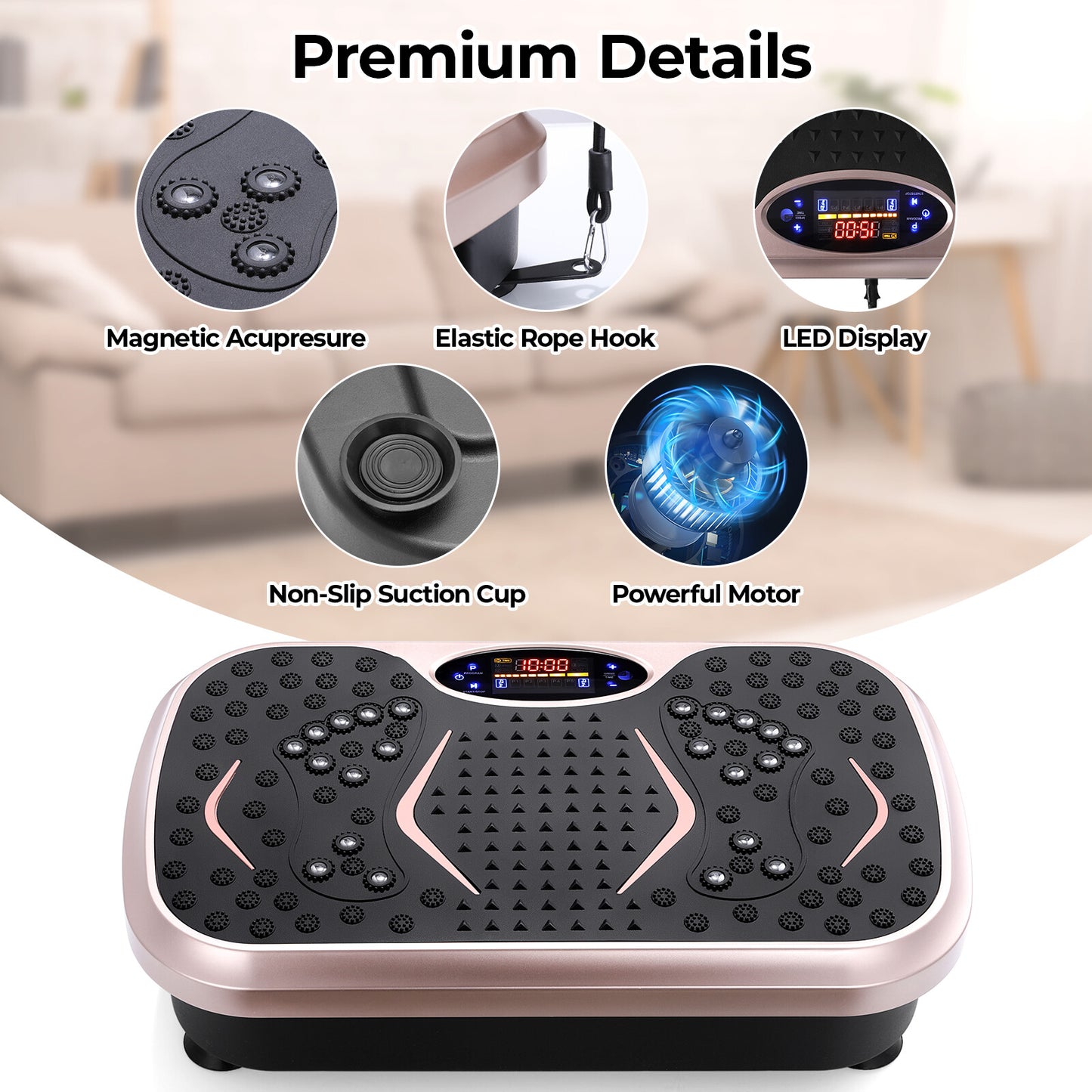 Fitness Vibration Board for Home, Full Body Exercise Machine