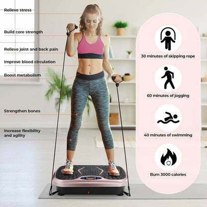 Fitness Vibration Board for Home, Full Body Exercise Machine