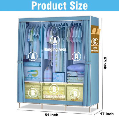 Wardrobe Organizer Storage Rack