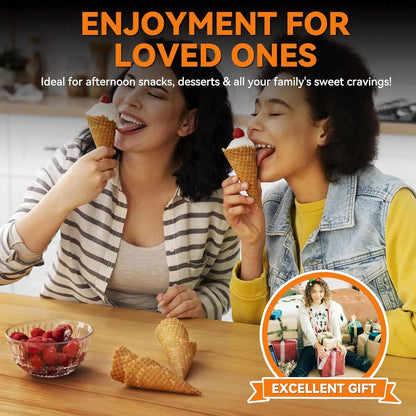 Waffle Cone Maker Machine with Browning Control