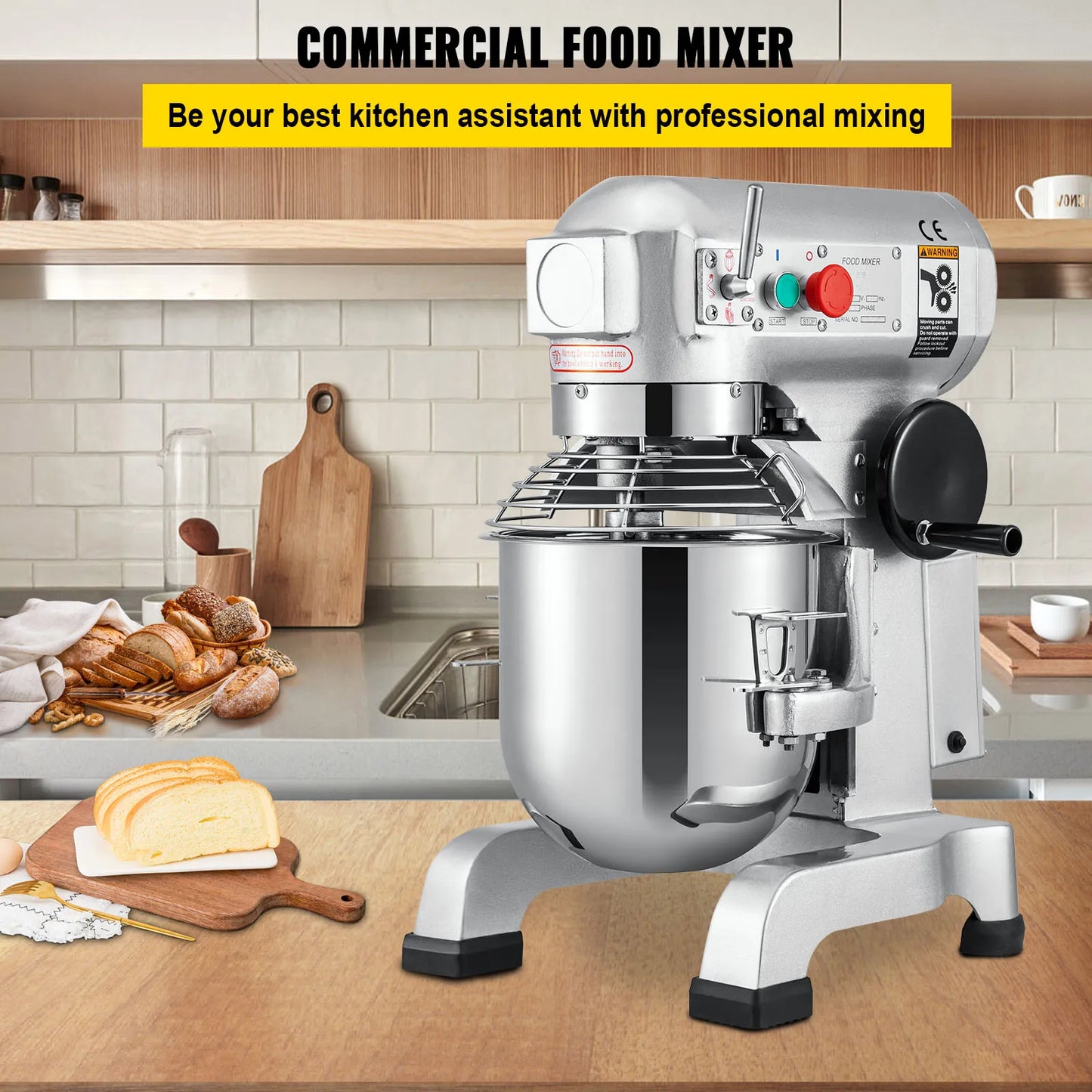 10- 30L Electric Dough Machine Kitchen Food Stand Blender