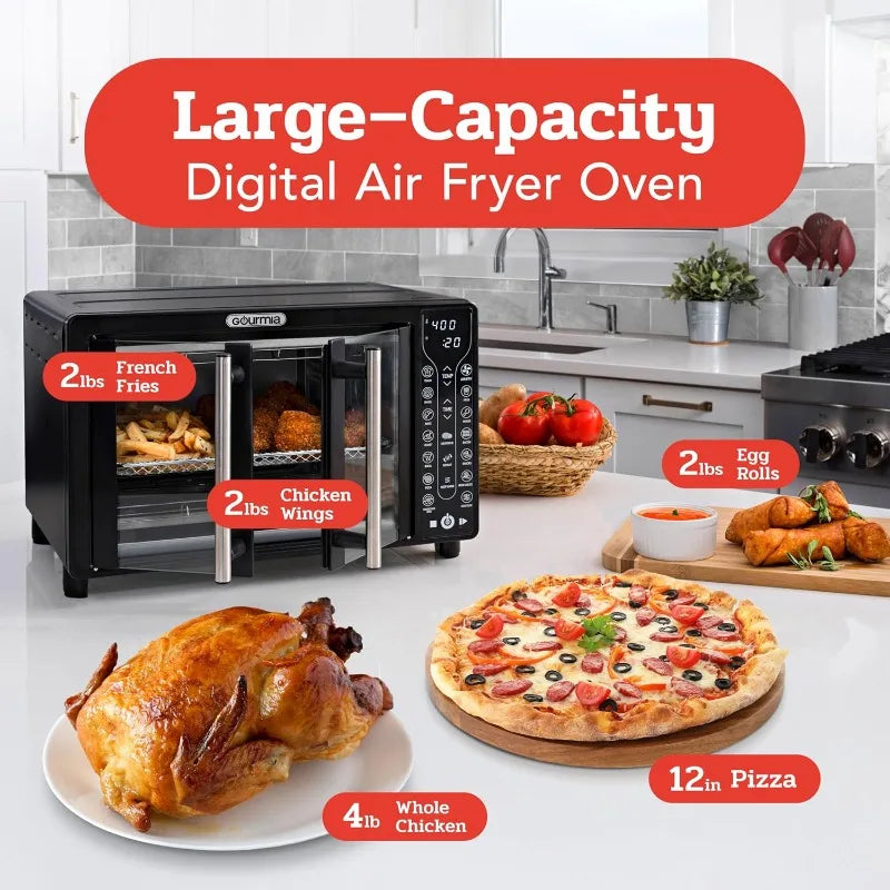 Black Gourmia Toaster Oven Air Fryer Combo