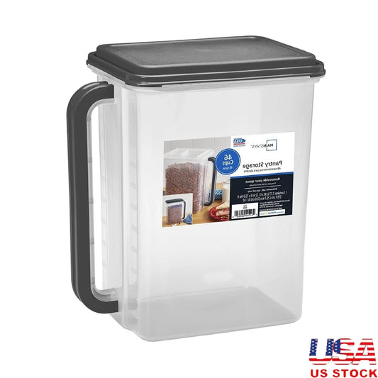 Large Food or Pet Food Storage Container Plastic Stackable Pantry