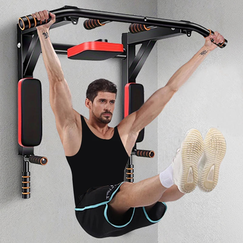 Multifunctional wall-mounted pull-up bar, pull-up fitness support.