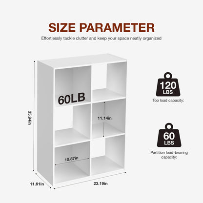 9 Cube Storage Organizer, Open Wooden Bookshelf