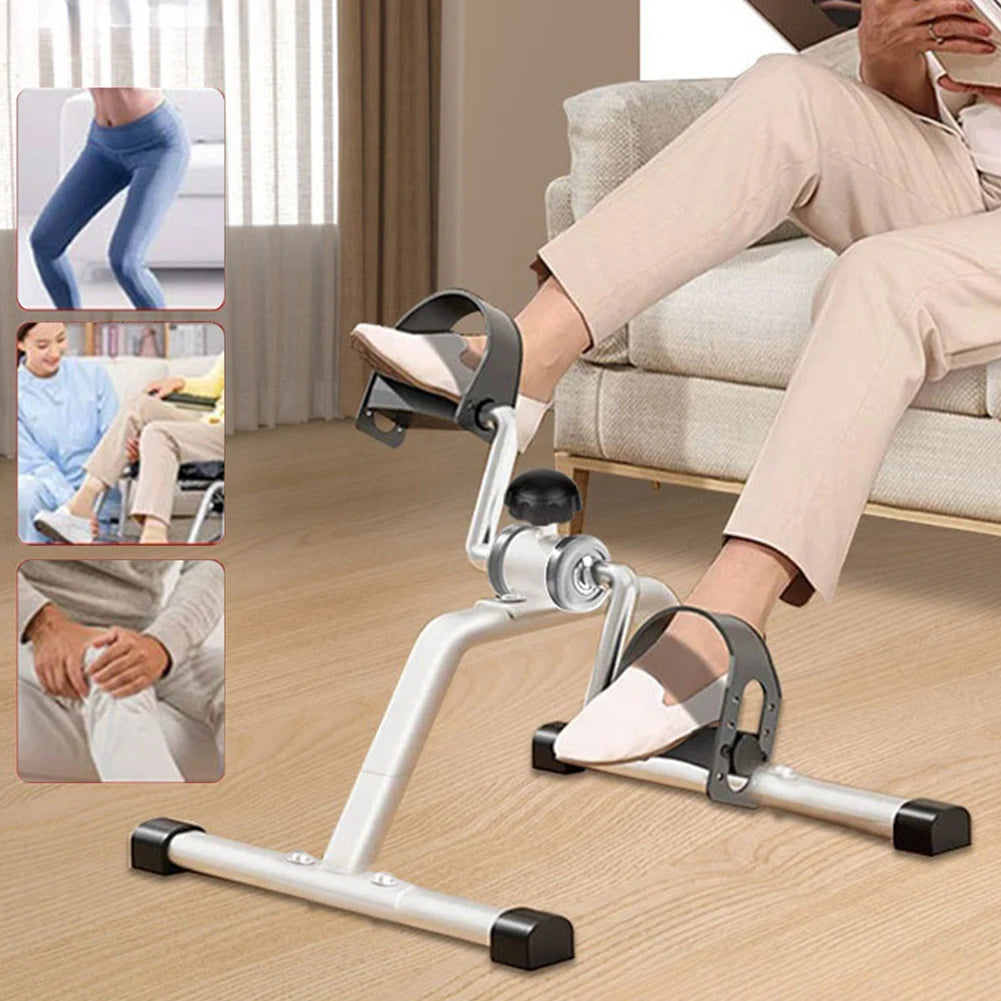 Folding Portable Foot Pedal Exerciser for Indoor Physical Therapy