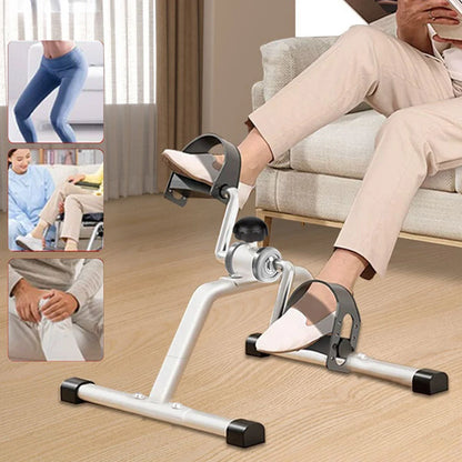 Folding Portable Foot Pedal Exerciser for Indoor Physical Therapy