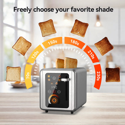 WHALL 2 Slice Toaster with Touchscreen