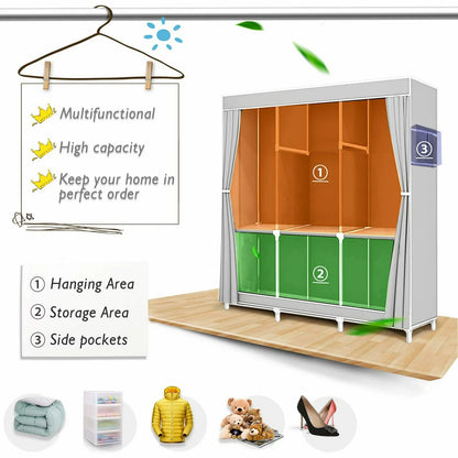 Wardrobe Organizer Storage Rack
