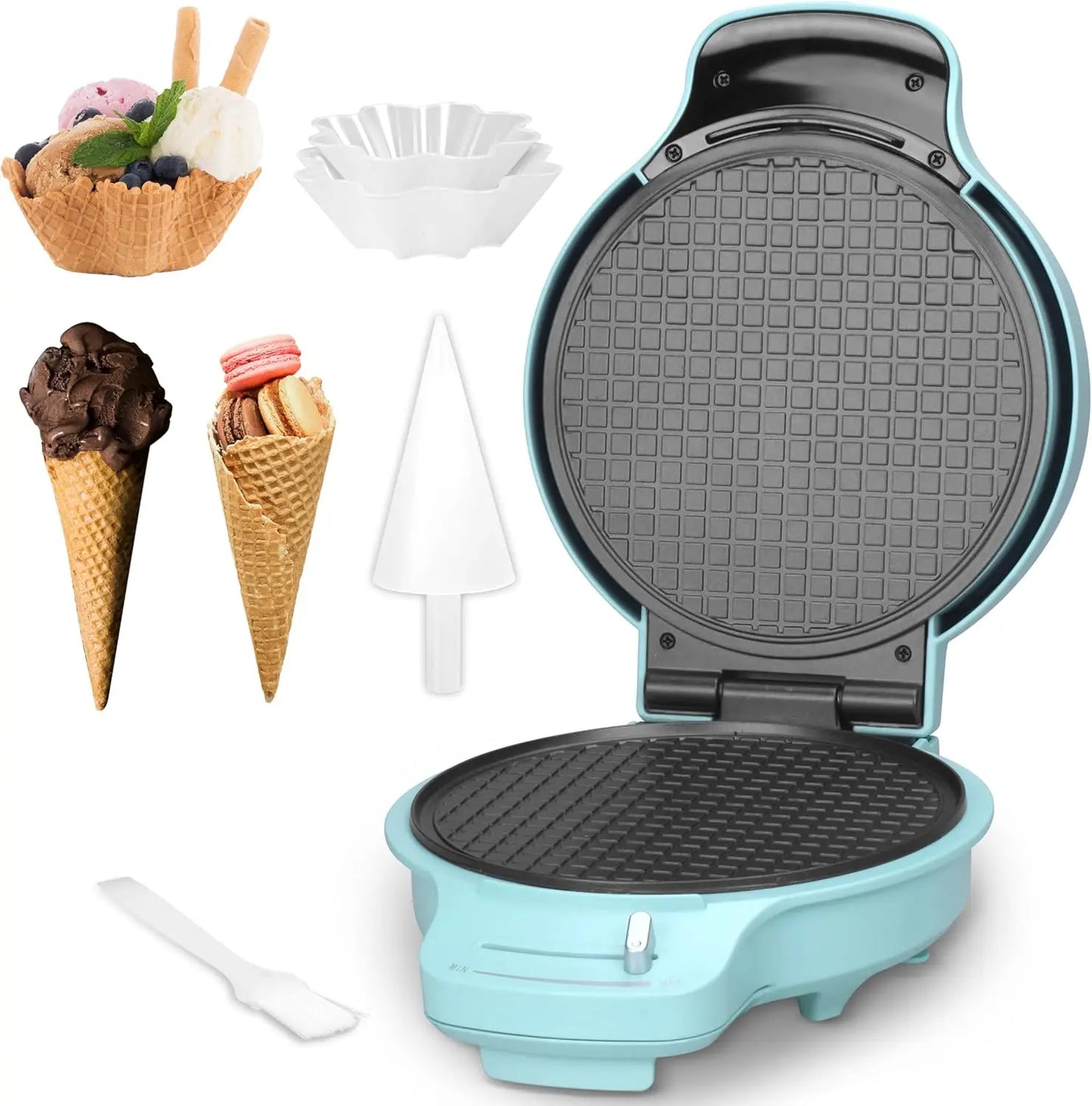 Waffle Cone Maker Machine with Browning Control