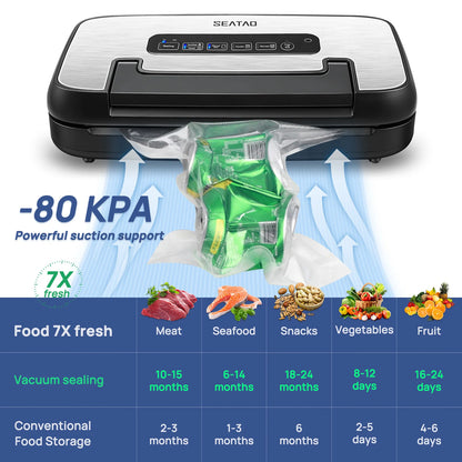 Automatic Multi Functional Built-in Storage & Cutting Vacuum Sealer