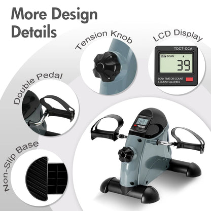 Mini Pedal Exercise Bike, Cycling Portable Bike