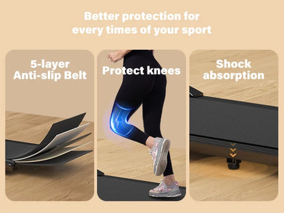 LCD Digital Data Display Treadmill for Home, with 2.5HP Treadmills Walking Pad