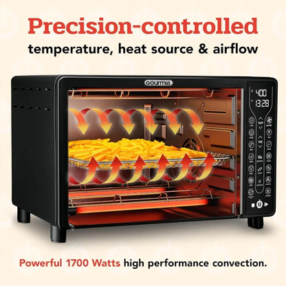 Black Gourmia Toaster Oven Air Fryer Combo