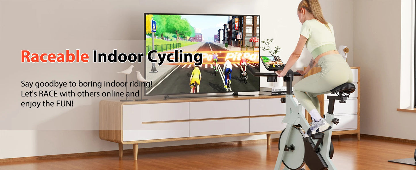 Super Run Exercise Bike,  Low Noise Workout Cycling Bike For Home