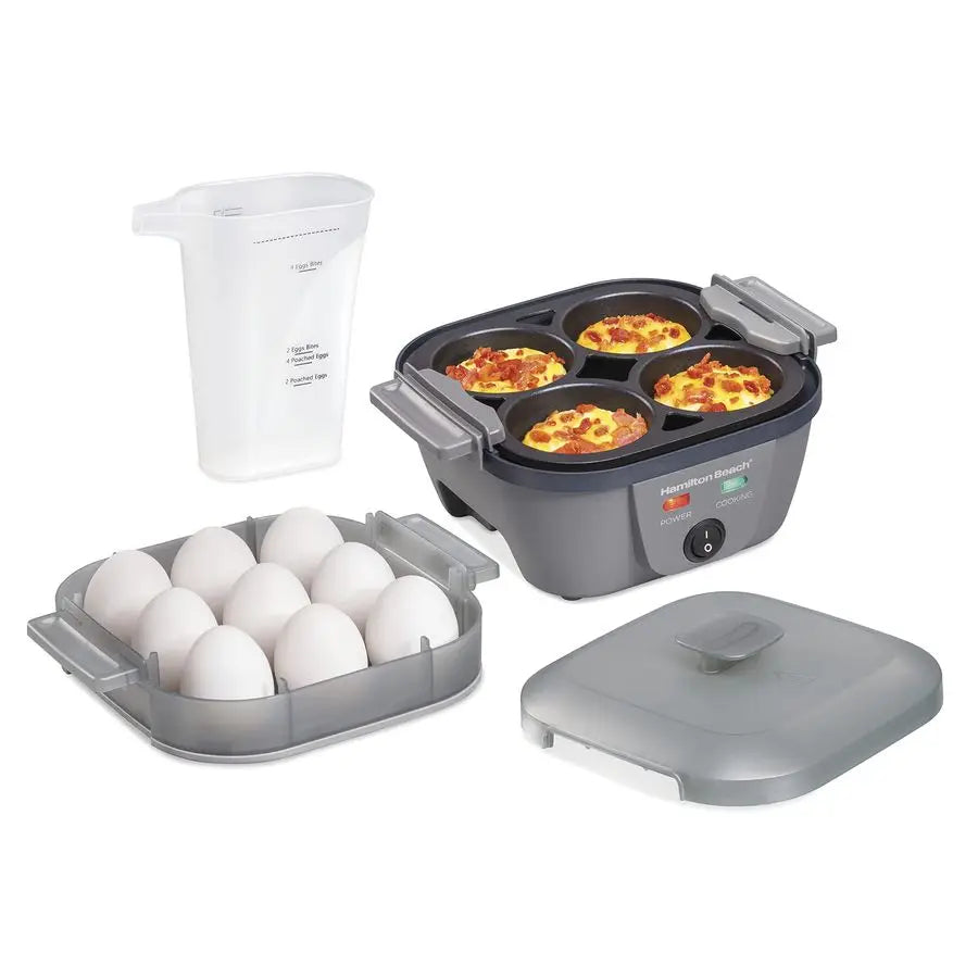 6in1 Electric Egg Cooker for Hard Boiled Eggs,  5.25 NonStick Skillet for Omelets