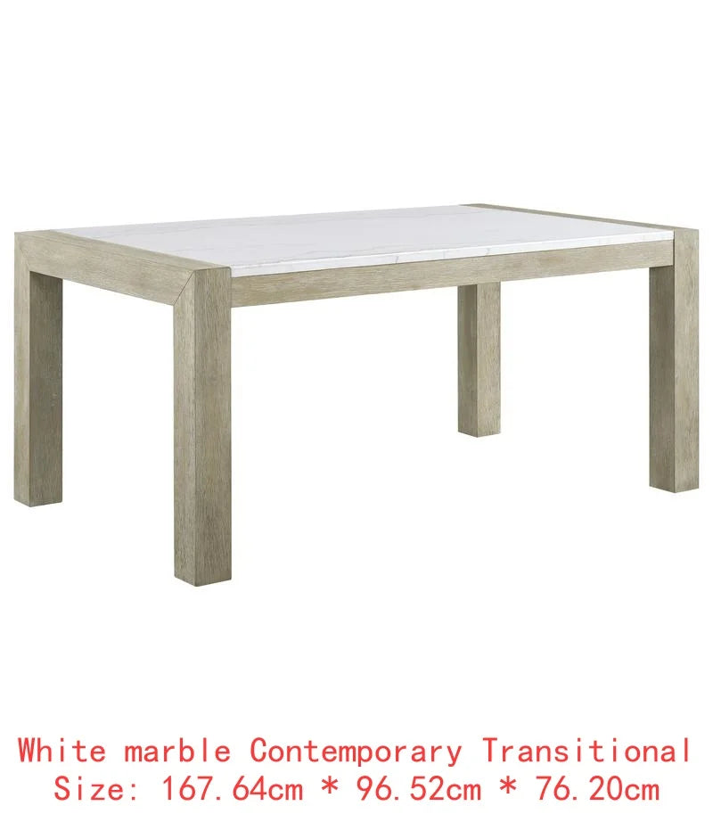 Contemporary 7pc Dining Set and Full Back Upholstered Chairs