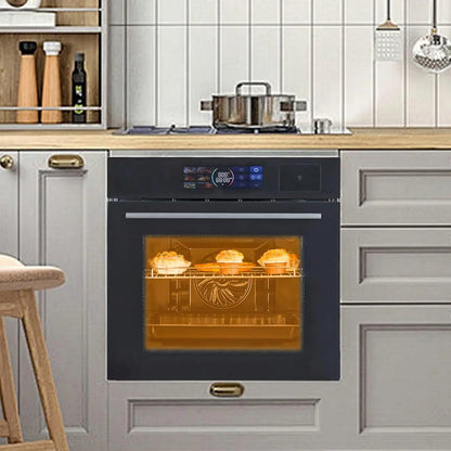 24" Built-in Electric Oven with  Steam & Grill with 8 Cooking Functions