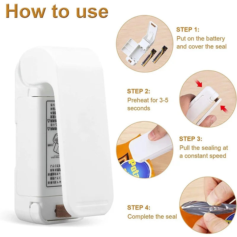 Mini Hea Bag Seal Machine And Package Sealer Bags