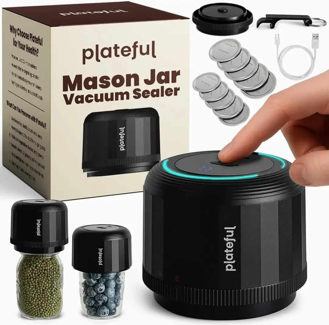 Portable Electric Mason Jar Vacuum Sealer Kit