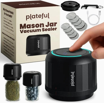 Portable Electric Mason Jar Vacuum Sealer Kit