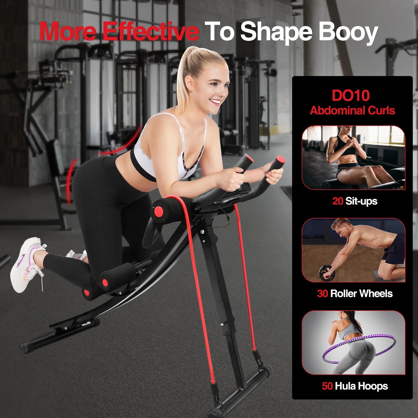Ab Workout Equipment for Home Gym, Core & Abdominal Trainer Fitness Equipment