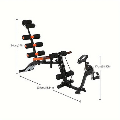 Adjustable sit-up machine with leg locking device for abdominal training