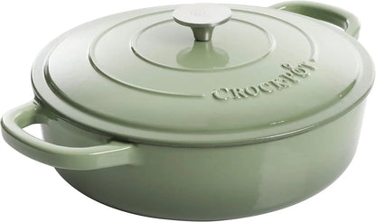 5-Quart Enameled Cast Iron Braiser with Lid
