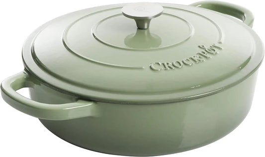 5-Quart Enameled Cast Iron Braiser with Lid