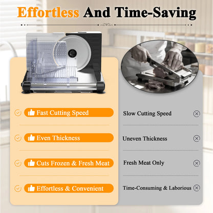 Electric Meat Slicer Machine for Home Cut Meat and Cheese