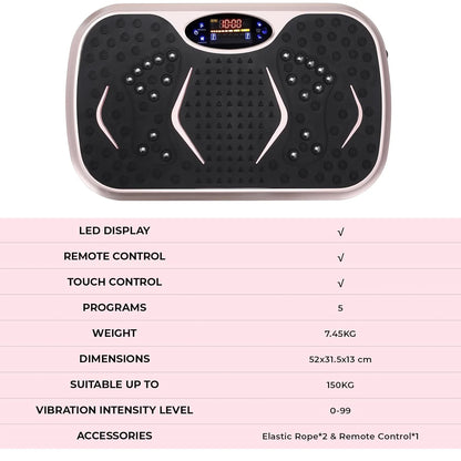 Fitness Vibration Board for Home, Full Body Exercise Machine