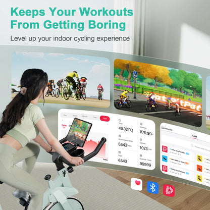 Super Run Exercise Bike,  Low Noise Workout Cycling Bike For Home