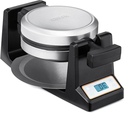 Rotating Belgian Waffle Maker with Deep Nonstick PFOA Free Plates
