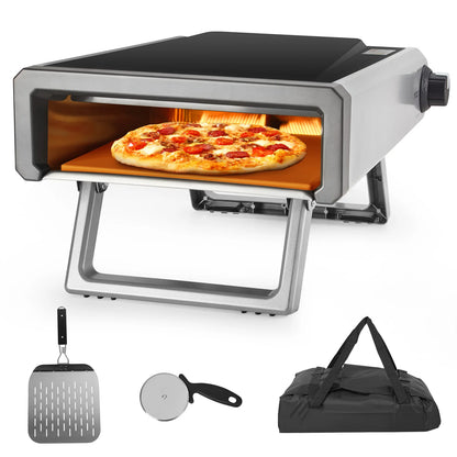 Pizza Oven, 12" Pizza Oven Outdoor With Gas Powered Propane