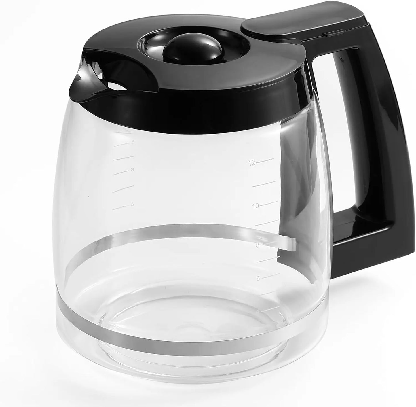 12-Cup Replacement Glass Carafe Compatible with Cuisinart Coffee Maker