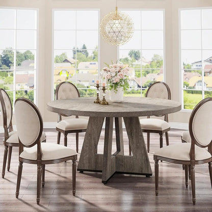 47 inch Round Dining Table or Wood Kitchen Table