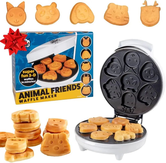 Waffle Wow! Animal Friends Waffle Maker – 7 Cute Animal Shapes