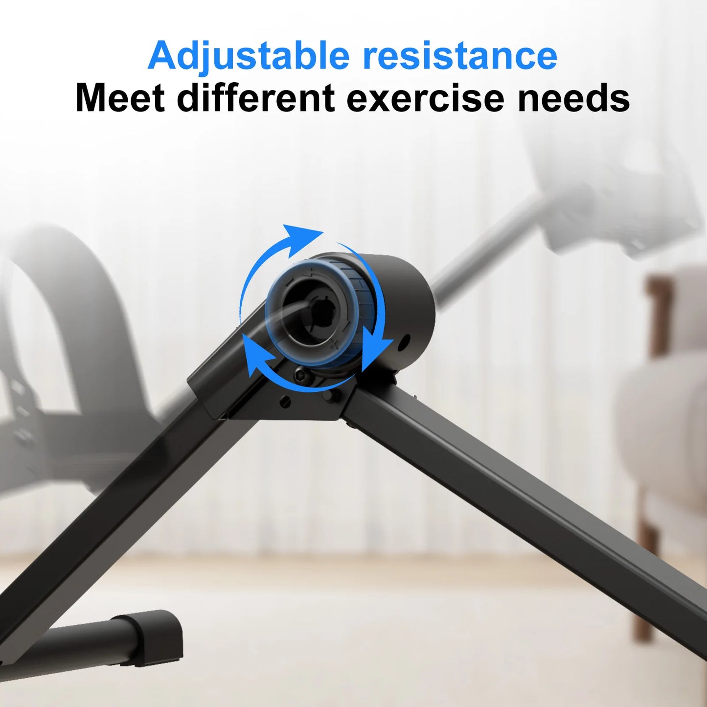 Under Desk Mini Exercise Bike Pedal With Electronic Display Folding Pedal Exerciser
