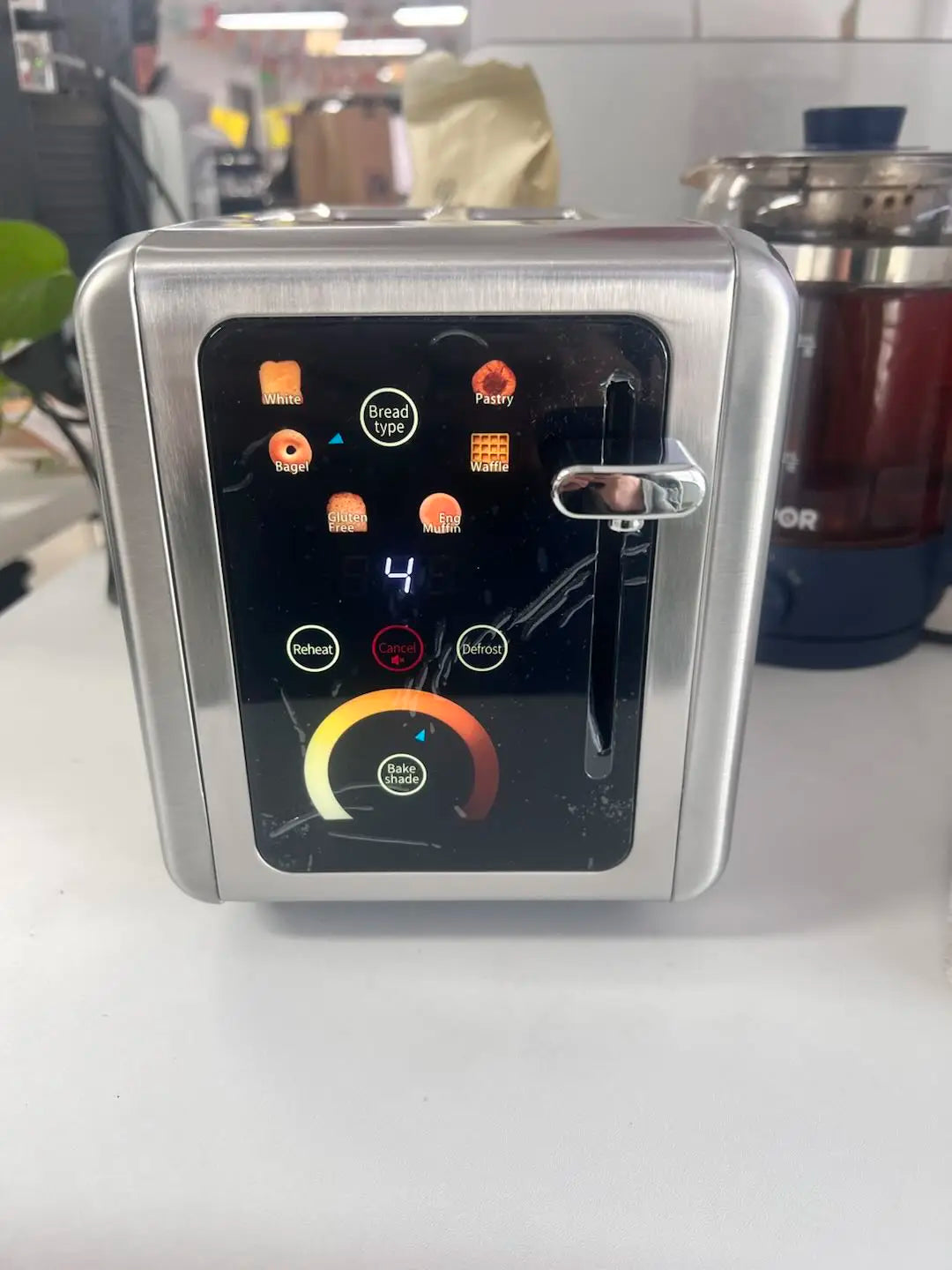 WHALL 2 Slice Toaster with Touchscreen