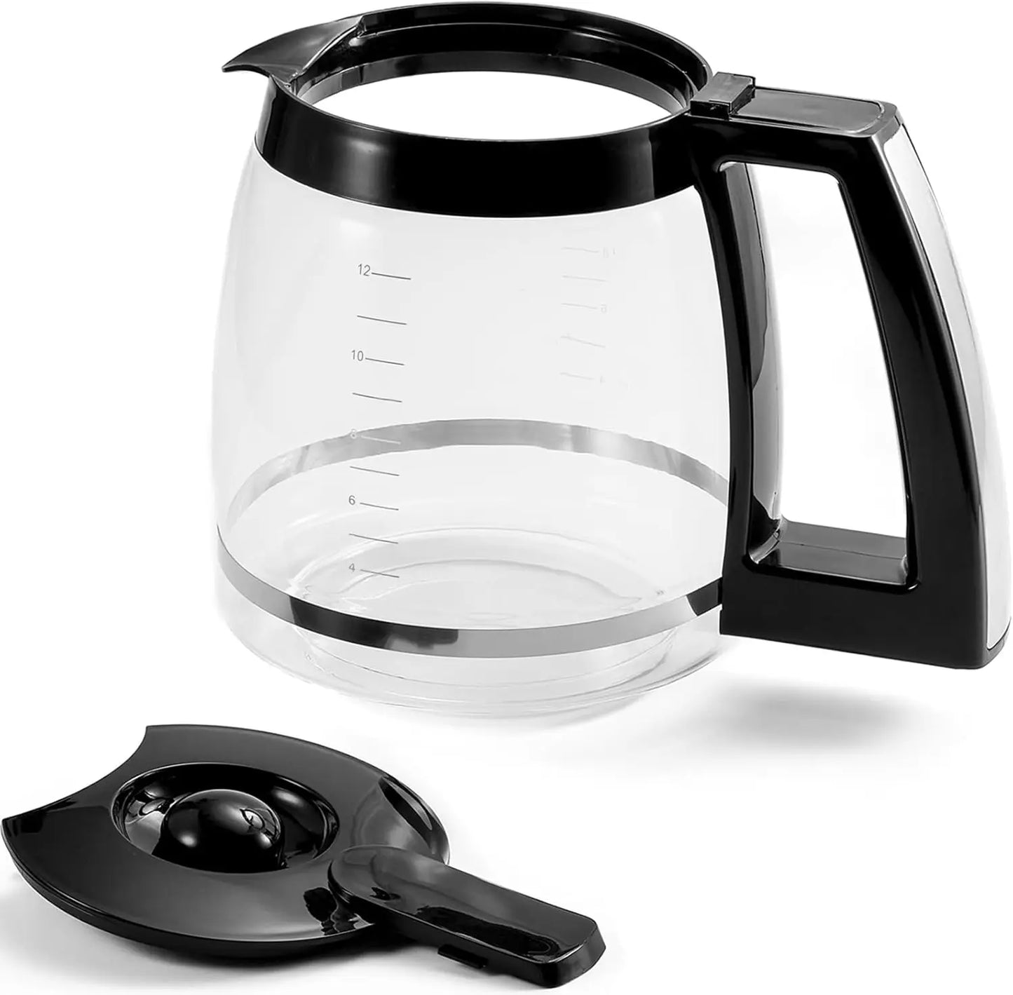 12-Cup Replacement Glass Carafe Compatible with Cuisinart Coffee Maker