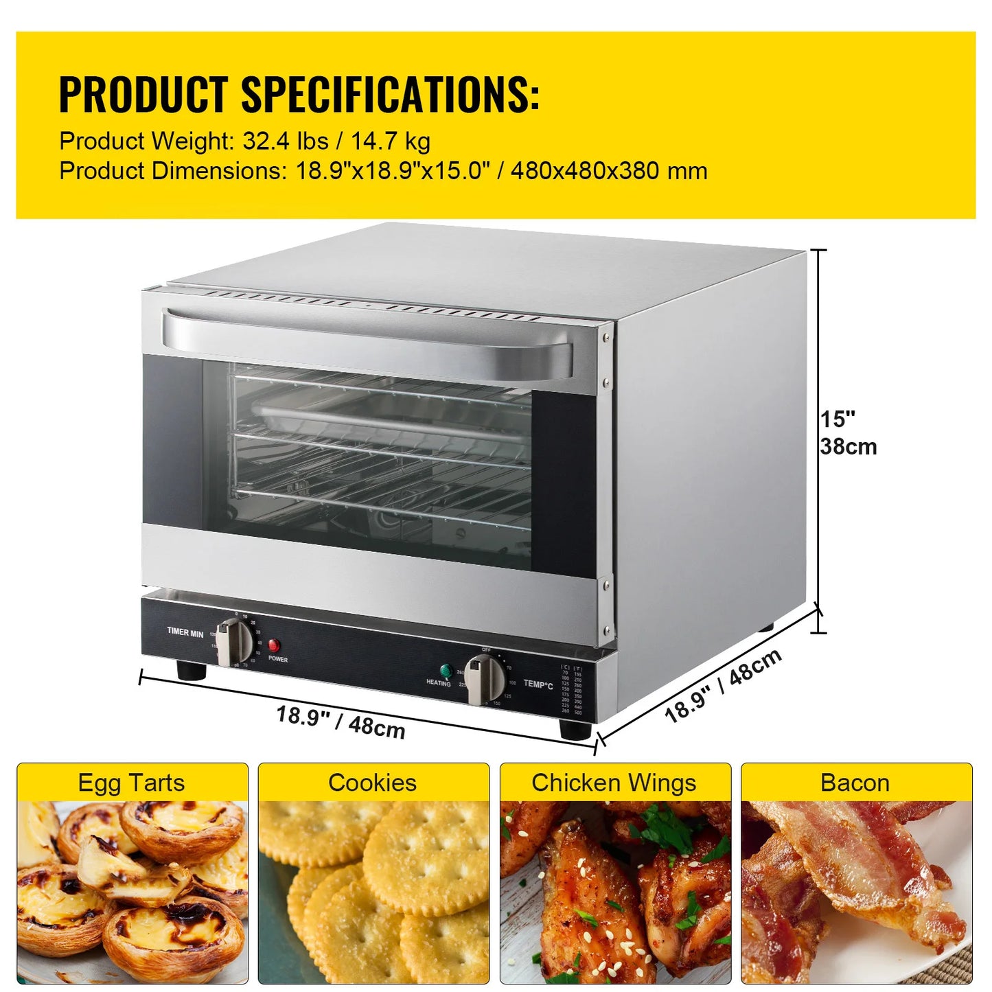 Electric Oven Commercial Multifunction Countertop