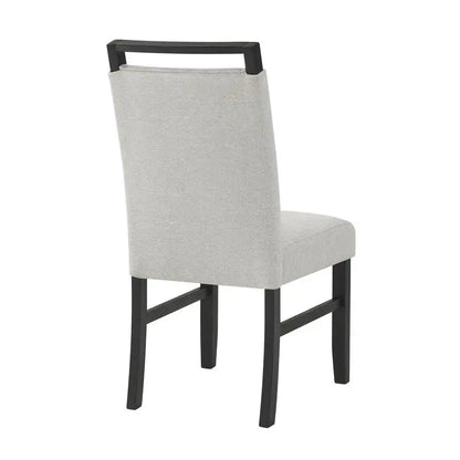 Contemporary 7pc Dining Set and Full Back Upholstered Chairs