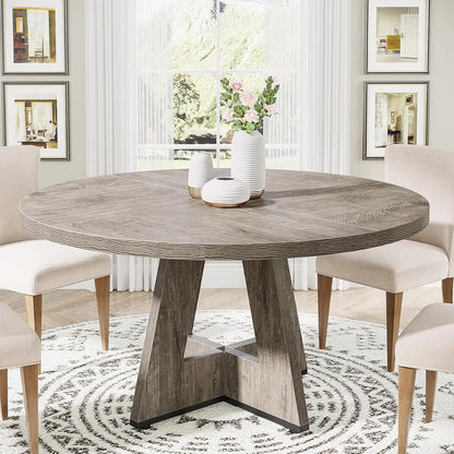 47 inch Round Dining Table or Wood Kitchen Table