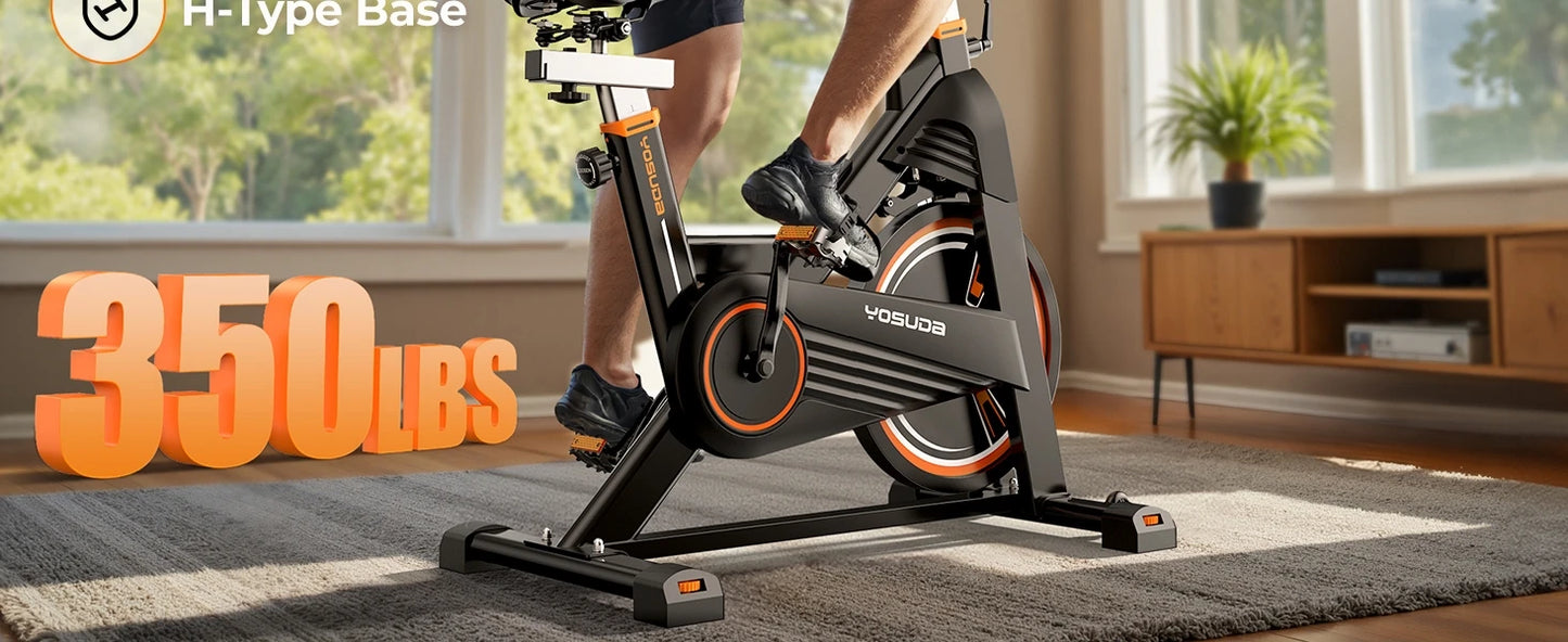 YOSUDA PRO Magnetic Exercise Bike, Indoor Cycling Bike Stationary with Comfortable Seat Cushion