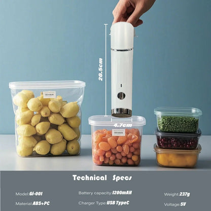Food Vacuum Sealer, Handheld Vacuum Sealer