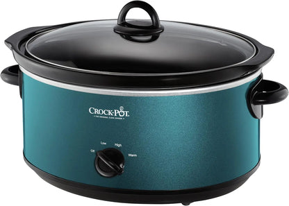 7-Quart Manual Slow Cooker in Turquoise