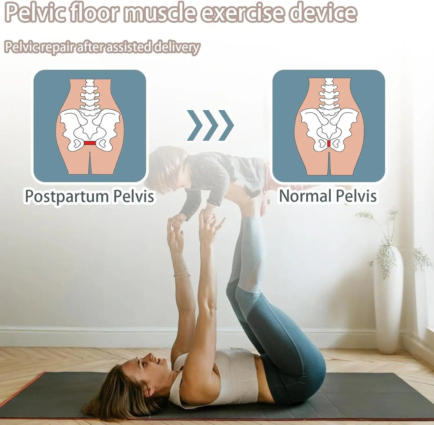 Pelvic Floor Trainer, Kegel Exerciser for Women, Resistance Training for Pelvic Floor